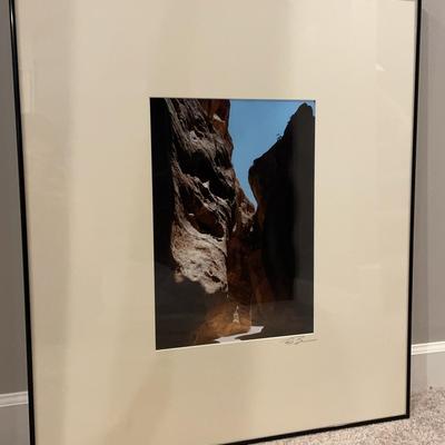 Framed & Signed Matted Digital Print "Petra Jordan" by Local Artist