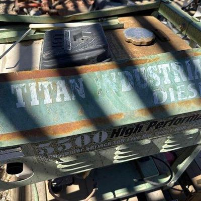 Sale Photo Thumbnail #365: #2496 • Titan Industrial Diesel Generator and Air Compressor
