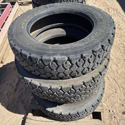 Sale Photo Thumbnail #252: #2212 • 4 Goodyear G164 RTD Tires
