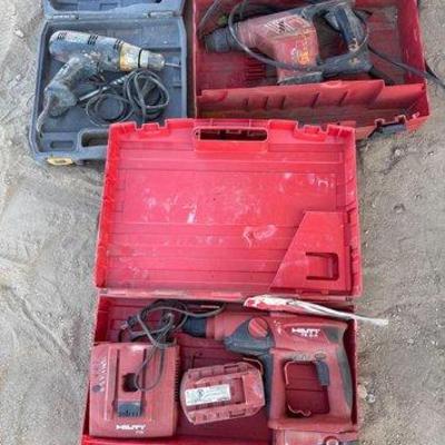 Sale Photo Thumbnail #194: #2067 • 3 Power Tools with Cases
