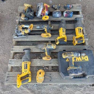 Sale Photo Thumbnail #186: #2054 • Pallet of DeWalt Power Tools
