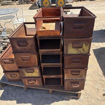 Sale Photo Thumbnail #444: #3116 • Pallet of Metal Drawers
