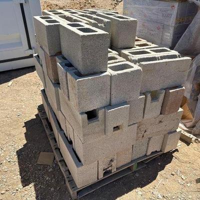 Sale Photo Thumbnail #349: #2464 • Pallet of Cinder Blocks
