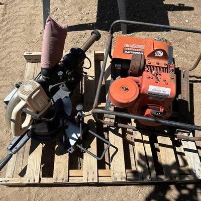 Sale Photo Thumbnail #403: #3034 • Homelite Generator and Table Saw
