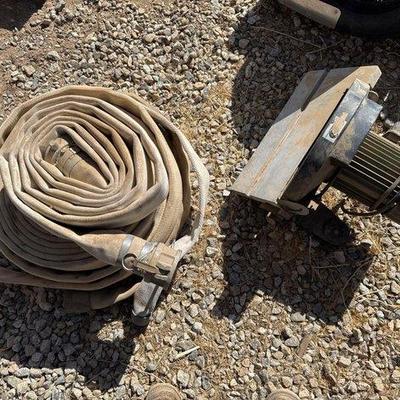 Sale Photo Thumbnail #376: #2518 • 12” Central Machinery Disc Sander, 2 Fire Hoses
