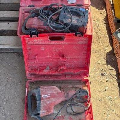 Sale Photo Thumbnail #192: #2065 • 2 Hilti Power Tools with Cases
