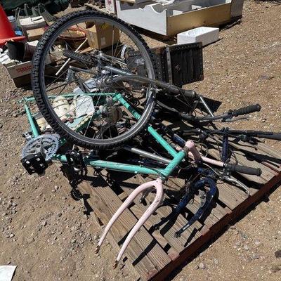 Sale Photo Thumbnail #334: #2434 • 2 Bicycle Frames and 1 Complete Bicycle
