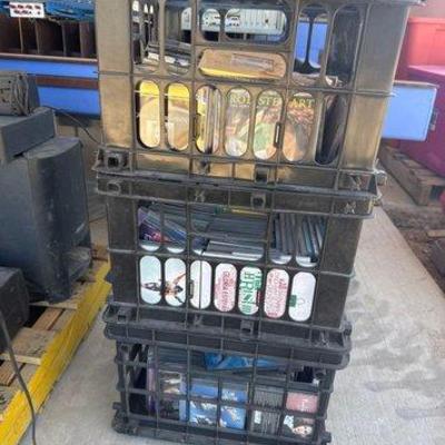 Sale Photo Thumbnail #196: #2069 • (3) Totes of CDs & DVDs
