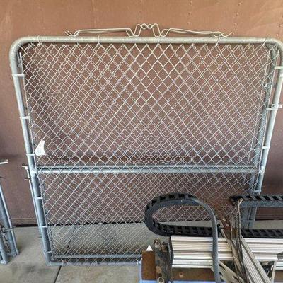 Sale Photo Thumbnail #223: #2122 • Chainlink Fence Panel and Gate
