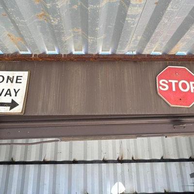 Sale Photo Thumbnail #123: #1518 • Wooden One Way & Stop Sign
