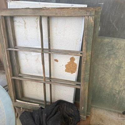 Sale Photo Thumbnail #119: #1510 • (2) Wooden Window Sash
