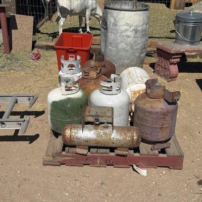 Sale Photo Thumbnail #175: #1906 • (8) Propane Tanks
