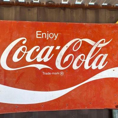 Sale Photo Thumbnail #121: #1514 • Enjoy Coca Cola Sign & Crossing Sign
