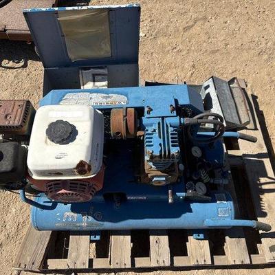 Sale Photo Thumbnail #246: #2200 • Emglo Air Compressor and Metal Boxes
