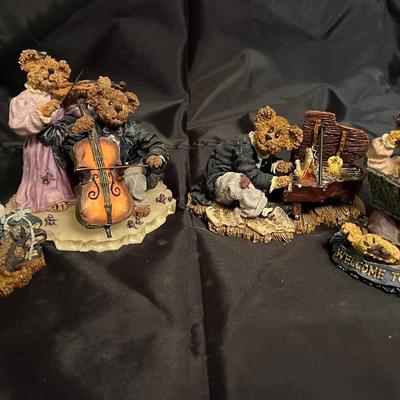 Lot 342: Boyds Bears Music and Education Figurine Lot – 5 Pieces    
