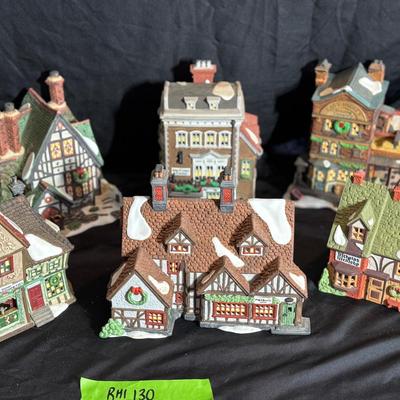 Lot 130:  Dept 56…Six Dicken’s Village Series