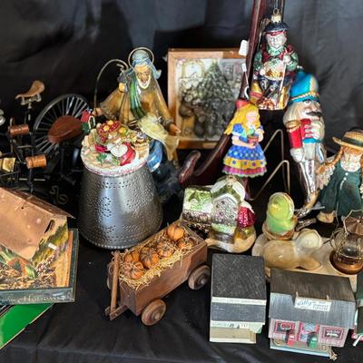 Lot 175: Miscellaneous Lot Including Dept 56 Glass Ornament