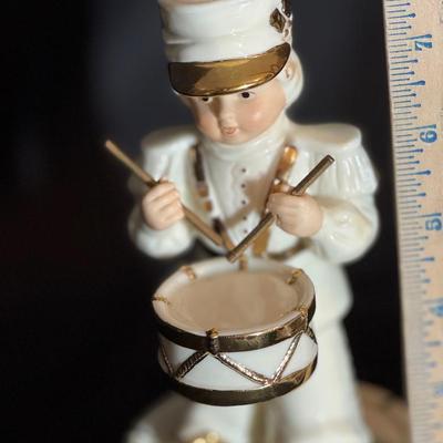 Lot 171:  vintage Lefton porcelain music box featuring a "Little Drummer Boy" figurine