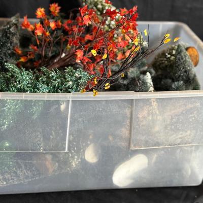 Lot 140:  Tote Of Trees… Some Dept 56