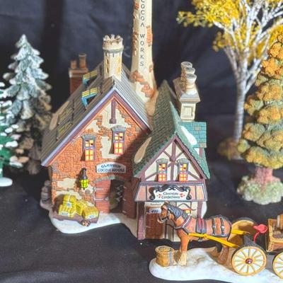 Lot 110:  Department 56 “Glendun Cocoa Works” And Accessories