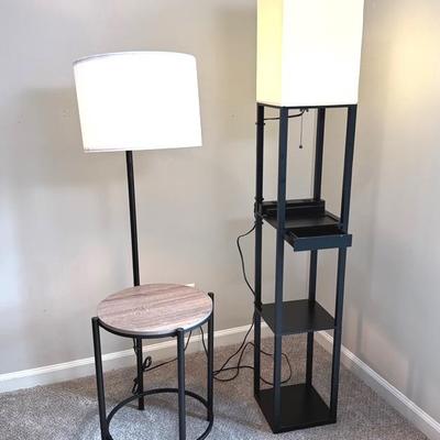 2 Contemporary Floor Lamps 