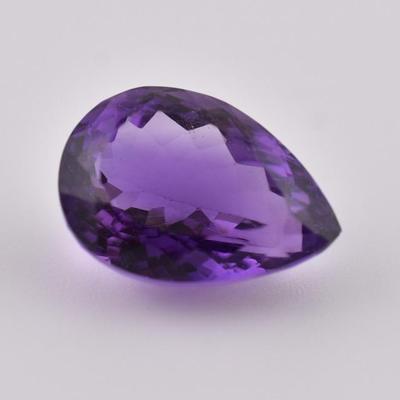 16 Carat Natural Unheated Pear Amethyst