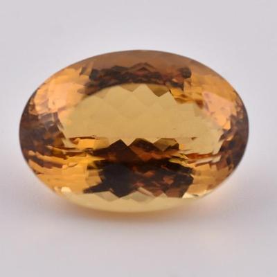 31 Carat Natural Unheated Oval Citrine