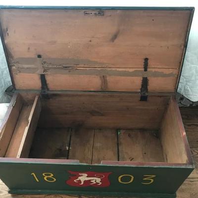 antique painted nautical chest $250
37 X 18 X 16"