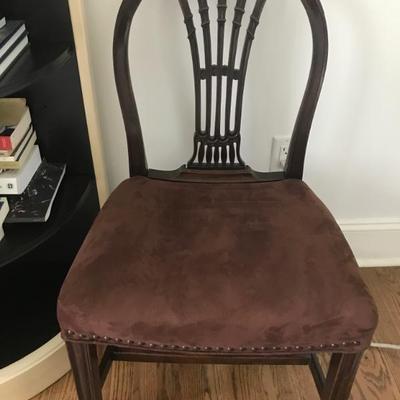 Pair of Hepplewhite dining chairs circa late 1800's $795