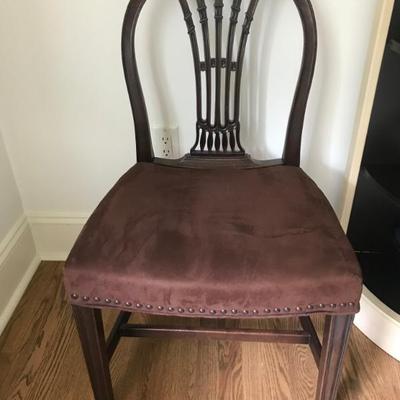 Pair of Hepplewhite dining chairs circa late 1800's $795