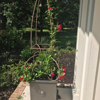 trellis with planted planter $250 per pair