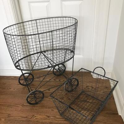 Sale Photo Thumbnail #102: antique wire basket $125