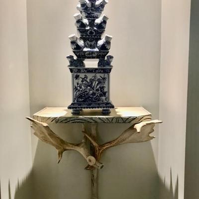 Sale Photo Thumbnail #124: bracket $165 horns circa 1912
jardiniere $265
2 available