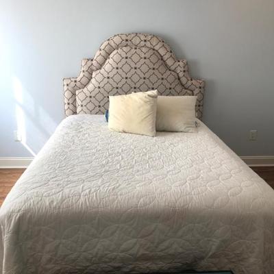 custom queen headboard and skirt $500
queen boxspring and mattress $250