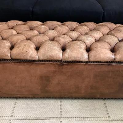 leather tufted bench and trunk $350
42 X 20 X 16"