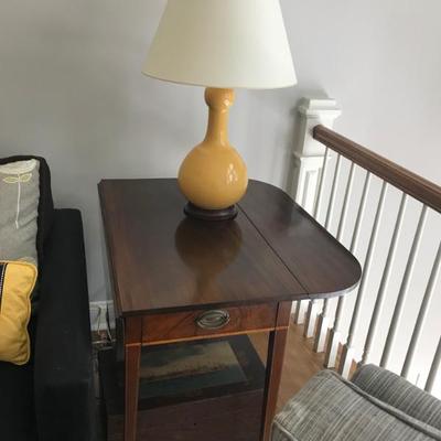Pembroke drop-leaf side table with drawer circa 1800's English $1,100