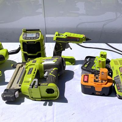 Collection of Ryobi Tools