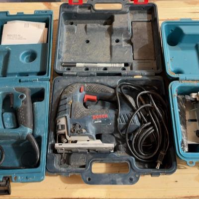Makita Plate Joiner, Reciprocating Saw & Bosch Jigsaw