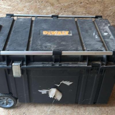 DeWalt Large Rolling Tool Storage Tote FULL of Tools