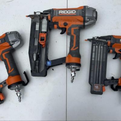 Trio of Ridgid Nailers