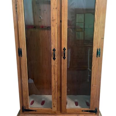 Tall Wooden Gun Case