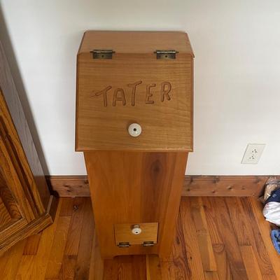 Wood Potato Storage Bin