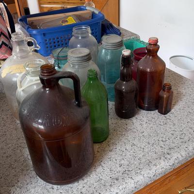 Colored Glass Jars