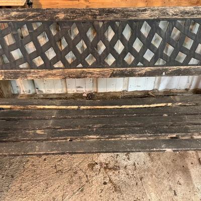 Wood & Metal Bench