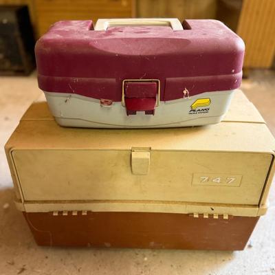 Two Tackle Boxes Filled With Lures 