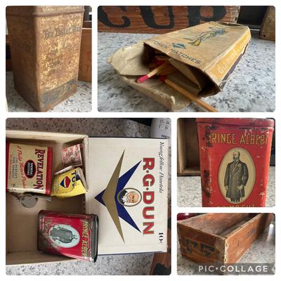 Vintage Wooden Boxes, Matches, Cool Finds