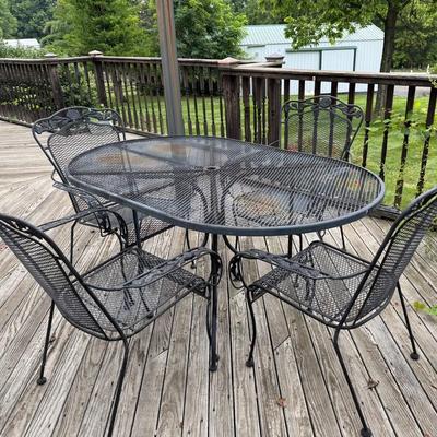 Wrought Iron Table & Chairs