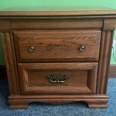 Broyhill Oak Night Stand