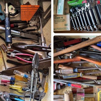 Mystery Lot Hammers, Screwdrivers, Craftsman Wrenches