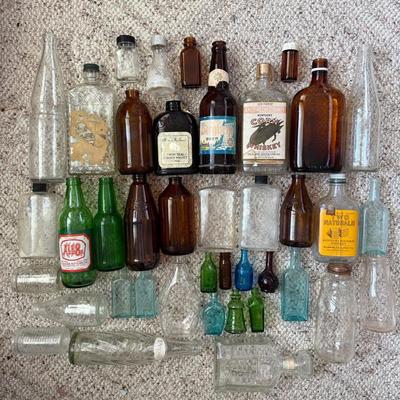 Antique Glass Bottles 